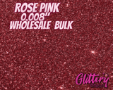BULK glitter |Rose Pink Cosmetic Grade| .008 Ultrafine | Body glitter, face glitter, lip gloss, makeup, slime, resin, tumbler