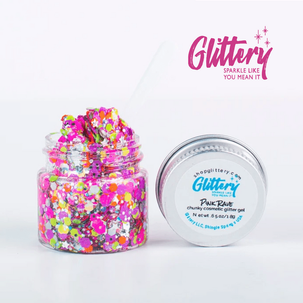 Pink Rave - Chunky Glitter Gel - Festival glitter .5 oz