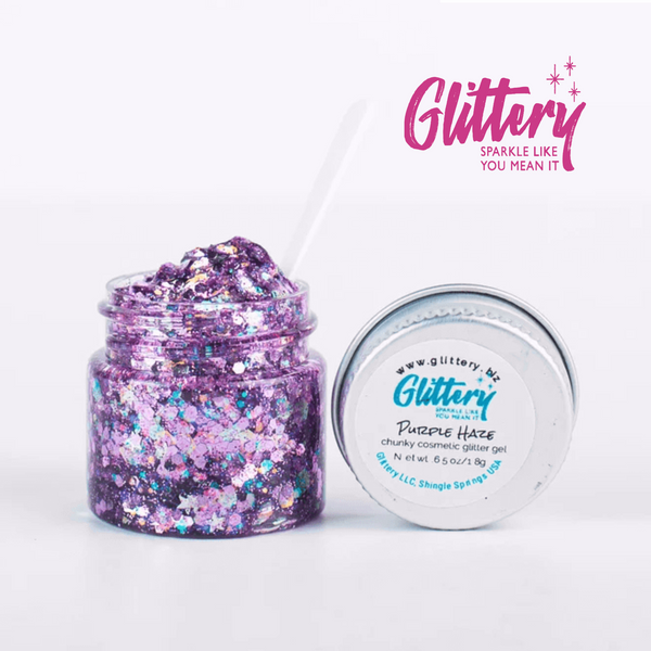 Glittery - Chunky Glitter Gel- Purple Haze - Festival glitter .5oz