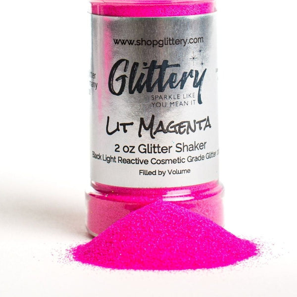 Bulk Blacklight glitter - Lit Magenta 008" Face and body UV Glitter, tumbler glitter, glitter diy, glitter for business