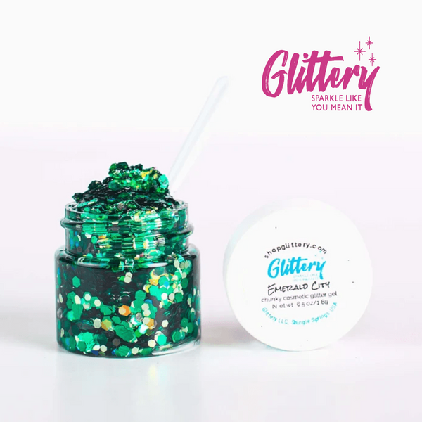 Emerald City - Chunky Glitter Gel - Glittery - Festival glitter .65oz