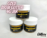 Gold Food Grade Edible Brew Glitter 4g Jar