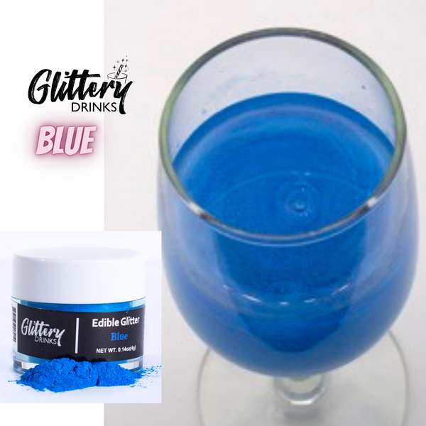 Glittery Drinks Blue Drink Glitter