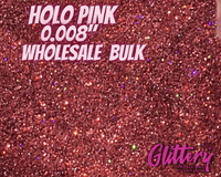BULK glitter | Holo Pink Glitter | Cosmetic Grade | Holographic | .008 Ultrafine | Face Body Nail Glitter | Tumbler, Resin, DIY