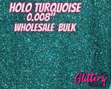 BULK Glitter| Holo Turquoise Cosmetic Grade Glitter | .008 Ultrafine | Solvent Resistant| For Face Body Hair Nails | Tumbler, nails, slime