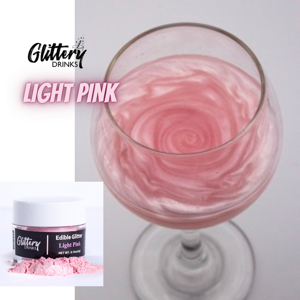 Glittery Drinks Light Pink Drink Glitter