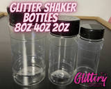 Glitter Shaker Bottles | 2 oz 4 oz 8 oz | craft projects, glitter, spices, powder container