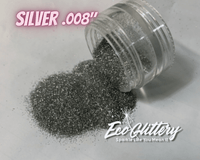 Silver Cosmetic Grade Glitter .008 Ultrafine, Guilt free, Festivals, Raves, Nail Art, Cruelty Free, Vegan